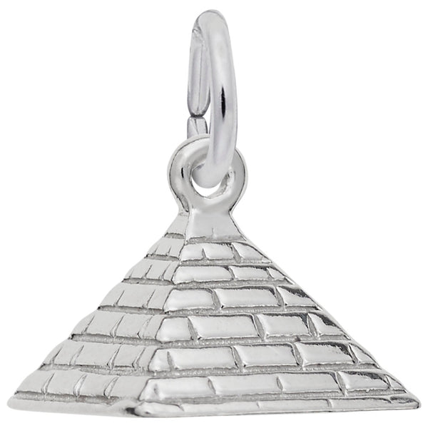 Rembrandt Charms Pyramid Charm Pendant Available in Gold or Sterling Silver