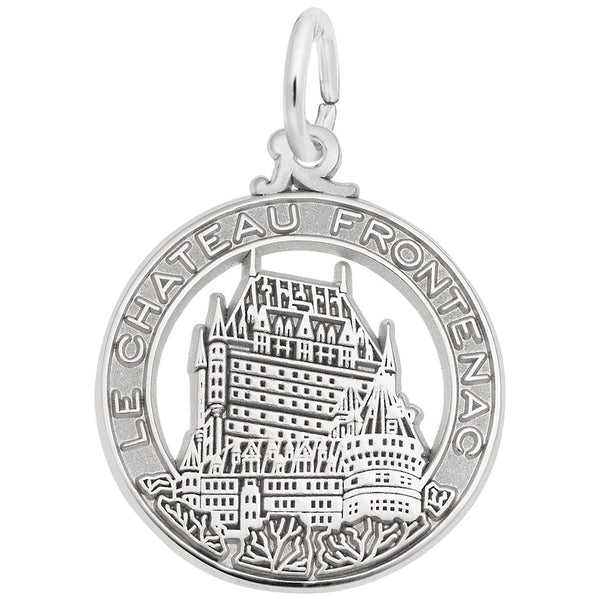 Rembrandt Charms Chateau Frontenac Charm Pendant Available in Gold or Sterling Silver