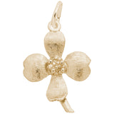 Rembrandt Charms 14K Yellow Gold Dogwood Charm Pendant