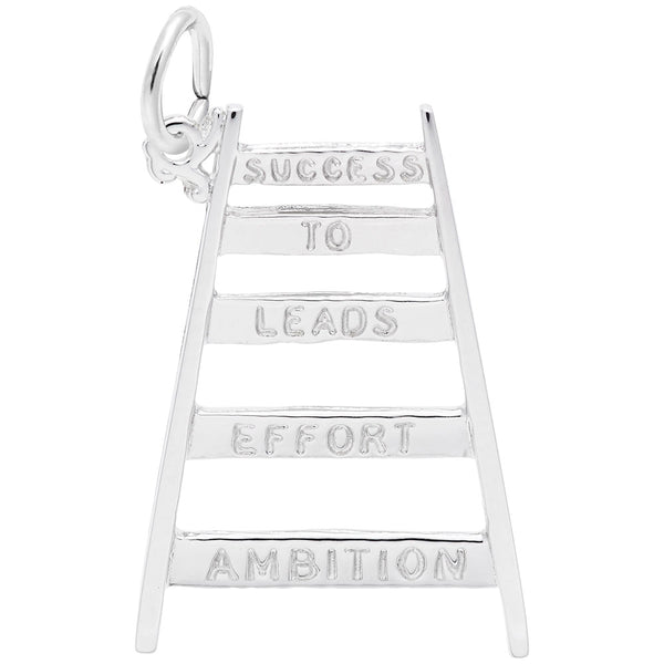 Rembrandt Charms Ladder Of Success Charm Pendant Available in Gold or Sterling Silver