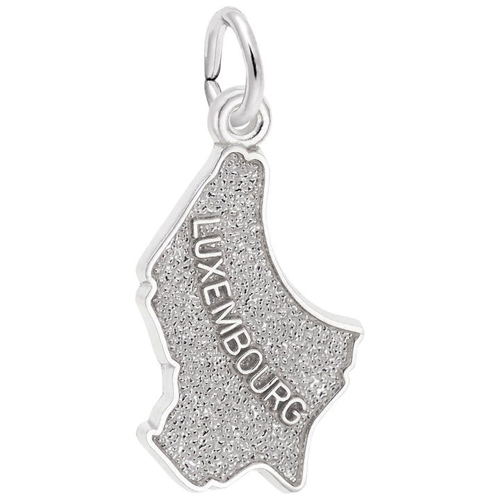 Rembrandt Charms Luxembourg  Map Charm Pendant Available in Gold or Sterling Silver