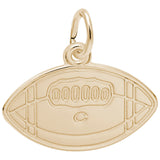 Rembrandt Charms 10K Yellow Gold College Football Charm Pendant