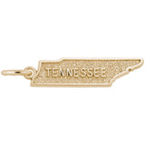 Rembrandt Charms 10K Yellow Gold Tennessee Map Charm Pendant