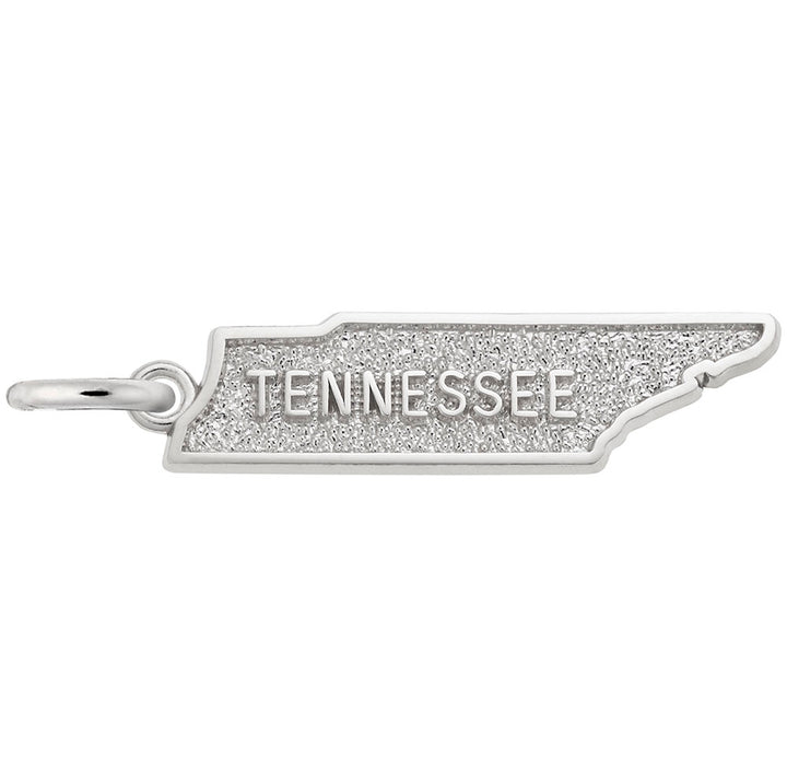 Rembrandt Charms Tennessee Map Charm Pendant Available in Gold or Sterling Silver