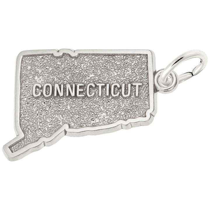 Rembrandt Charms 925 Sterling Silver Connecticut Charm Pendant