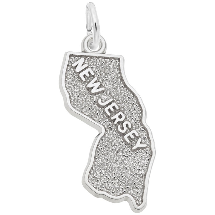 Rembrandt Charms 925 Sterling Silver New Jersey Charm Pendant