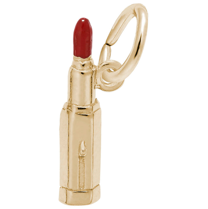 Rembrandt Charms Gold Plated Sterling Silver Lipstick Charm Pendant