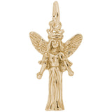 Rembrandt Charms Gold Plated Sterling Silver Fairy Charm Pendant