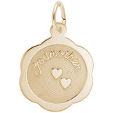 Rembrandt Charms Gold Plated Sterling Silver Godmother Charm Pendant