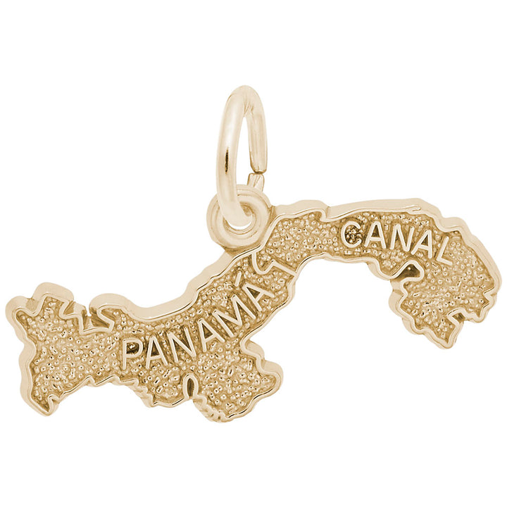 Rembrandt Charms Gold Plated Sterling Silver Panama Canal Charm Pendant