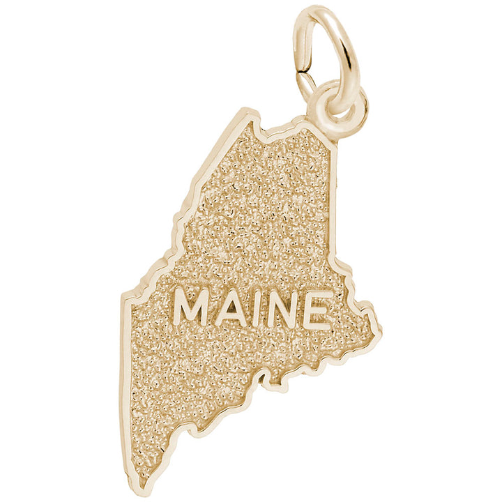 Rembrandt Charms Gold Plated Sterling Silver Maine Charm Pendant
