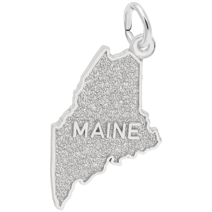 Rembrandt Charms 14K White Gold Maine Charm Pendant