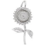 Rembrandt Charms 925 Sterling Silver Sunflower Charm Pendant