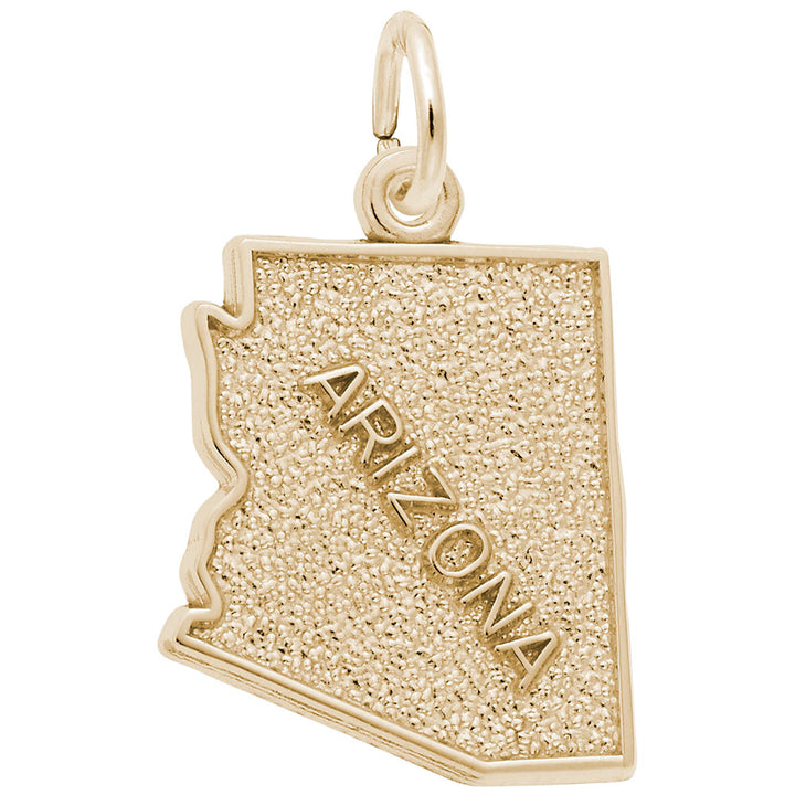 Rembrandt Charms Gold Plated Sterling Silver Arizona Charm Pendant