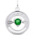 Rembrandt Charms 05 Birthstones May Charm Pendant Available in Gold or Sterling Silver