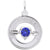 Rembrandt Charms 09 Birthstones September Charm Pendant Available in Gold or Sterling Silver