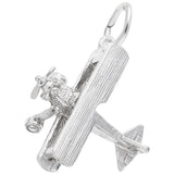 Rembrandt Charms Biplane Charm Pendant Available in Gold or Sterling Silver