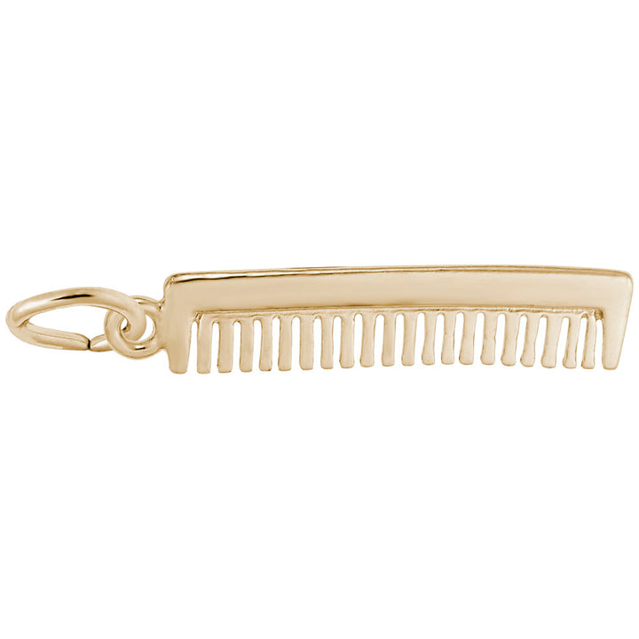 Rembrandt Charms Gold Plated Sterling Silver Comb Charm Pendant