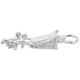 Rembrandt Charms 925 Sterling Silver Dog Sled Charm Pendant