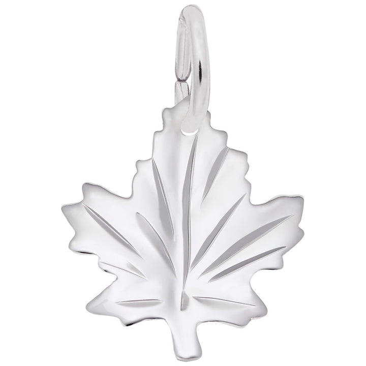 Rembrandt Charms Maple Leaf Charm Pendant Available in Gold or Sterling Silver
