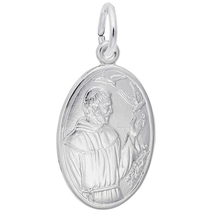 Rembrandt Charms 925 Sterling Silver St. Francis Charm Pendant