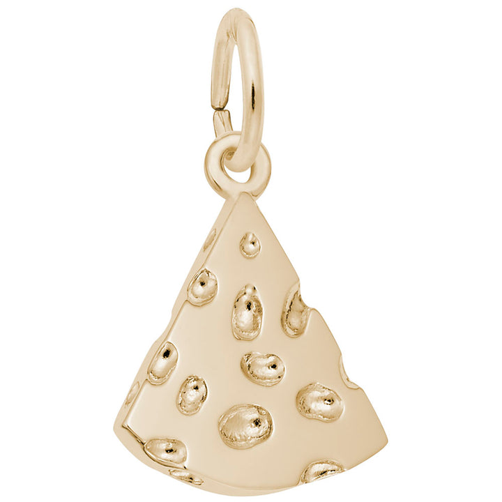 Rembrandt Charms 10K Yellow Gold Cheese Slice Charm Pendant