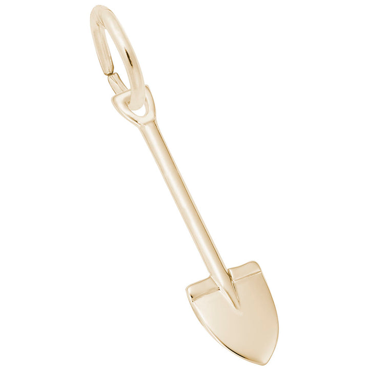 Rembrandt Charms Gold Plated Sterling Silver Spade Charm Pendant