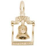 Rembrandt Charms Gold Plated Sterling Silver Liberty Bell Charm Pendant