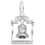 Rembrandt Charms 14K White Gold Liberty Bell Charm Pendant