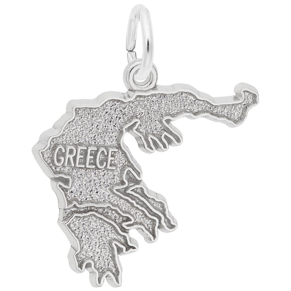 Rembrandt Charms Greece Charm Pendant Available in Gold or Sterling Silver