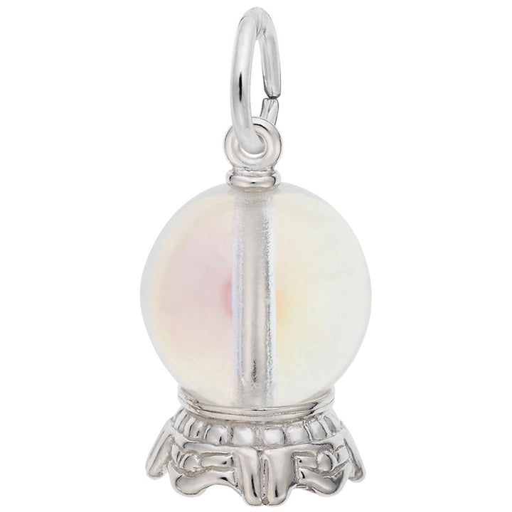 Rembrandt Charms Crystal Ball Charm Pendant Available in Gold or Sterling Silver