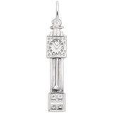 Rembrandt Charms 925 Sterling Silver Grandfather Clock Charm Pendant