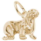 Rembrandt Charms Gold Plated Sterling Silver Sea Lion Charm Pendant