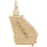 Rembrandt Charms Gold Plated Sterling Silver Georgia Charm Pendant