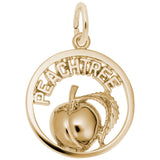 Rembrandt Charms 14K Yellow Gold Peachtree Peach Charm Pendant