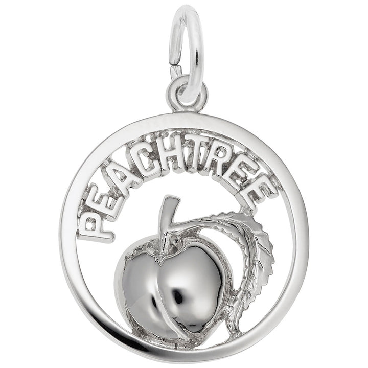 Rembrandt Charms 925 Sterling Silver Peachtree Peach Charm Pendant