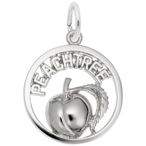 Rembrandt Charms Peachtree Peach Charm Pendant Available in Gold or Sterling Silver