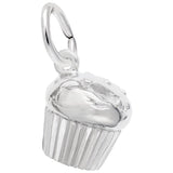 Rembrandt Charms 925 Sterling Silver Muffin Charm Pendant
