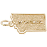 Rembrandt Charms Gold Plated Sterling Silver Montana Charm Pendant