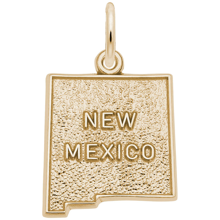 Rembrandt Charms Gold Plated Sterling Silver New Mexico Charm Pendant