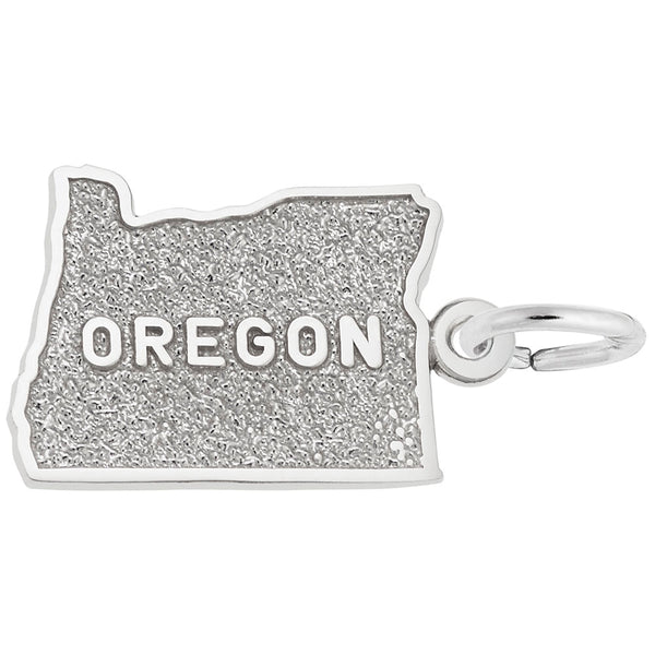 Rembrandt Charms Oregon Charm Pendant Available in Gold or Sterling Silver