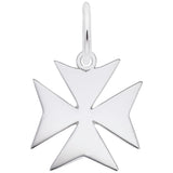 Rembrandt Charms 925 Sterling Silver Maltese Cross Charm Pendant