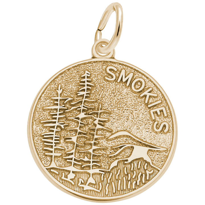 Rembrandt Charms Gold Plated Sterling Silver Smokies Charm Pendant