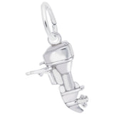 Rembrandt Charms Outboard Motor Charm Pendant Available in Gold or Sterling Silver