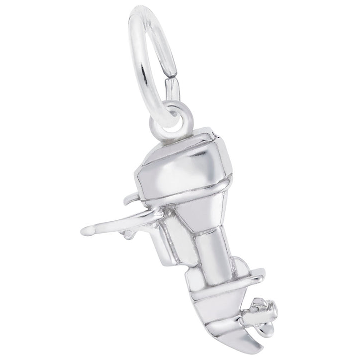 Rembrandt Charms 925 Sterling Silver Outboard Motor Charm Pendant