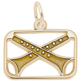 Rembrandt Charms Gold Plated Sterling Silver 11 Pipers Piping Charm Pendant