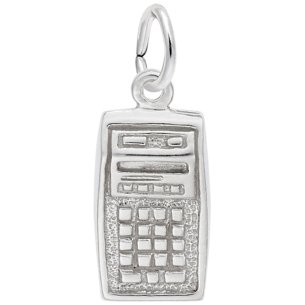 Rembrandt Charms Calculator Charm Pendant Available in Gold or Sterling Silver