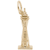 Rembrandt Charms 10K Yellow Gold Seattle Space Needle Charm Pendant