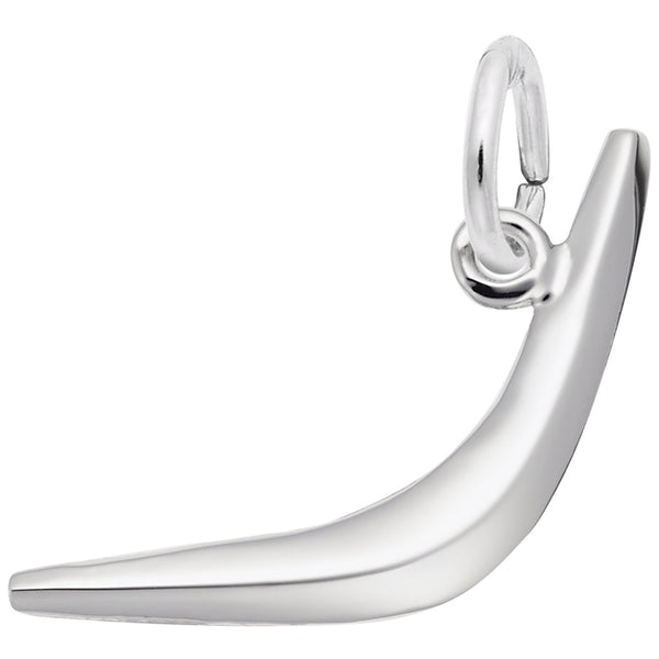 Rembrandt Charms Boomerang Charm Pendant Available in Gold or Sterling Silver