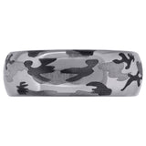 Tungsten Camouflage Military Dome Mens Comfort-fit 8mm Sizes 7 - 14 Wedding Anniversary Band